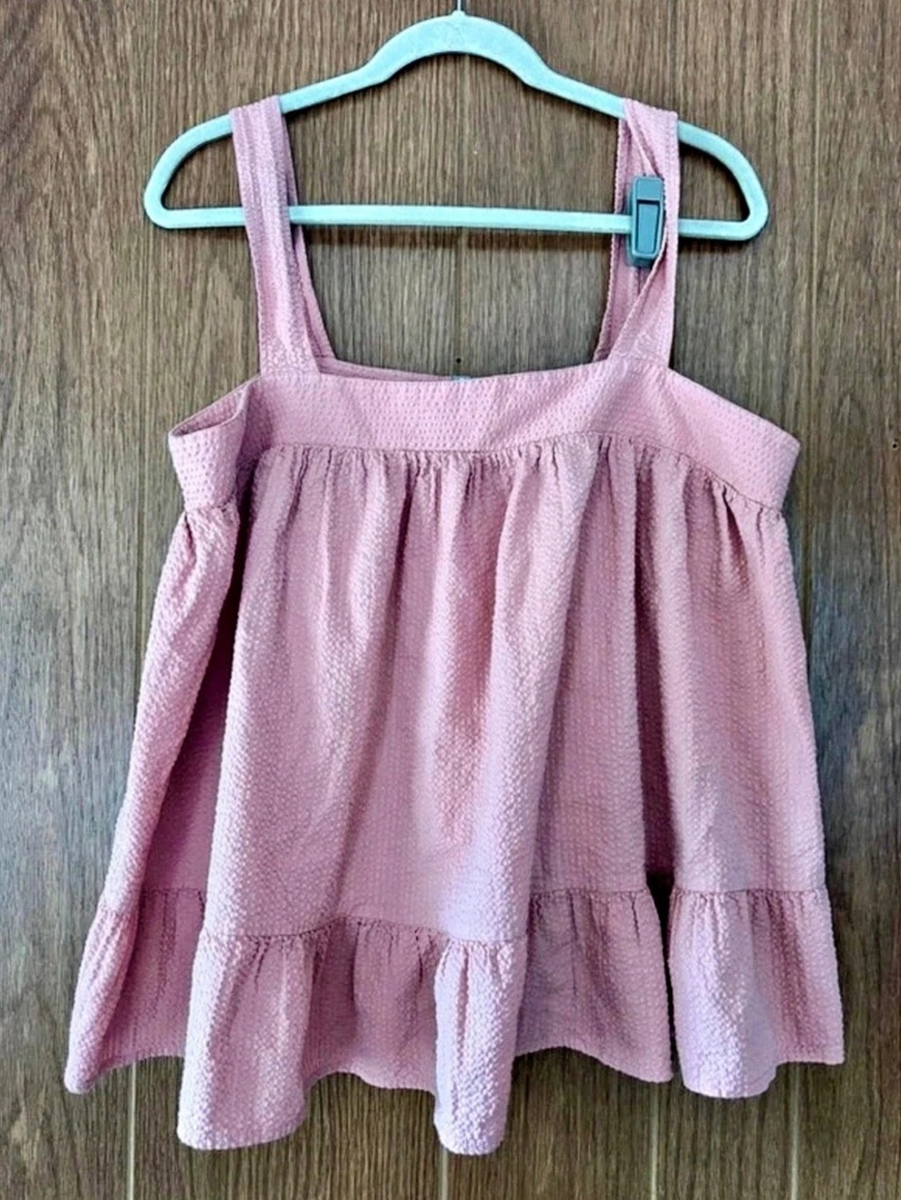 ASOS Pink Tiered Tank Top Size Medium Like New